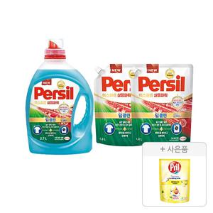 퍼실 엑스퍼트 삶음파워 2.7L, 1개+리필 1.8L, 2개+증정(프릴 시크릿 오브 베이킹소다