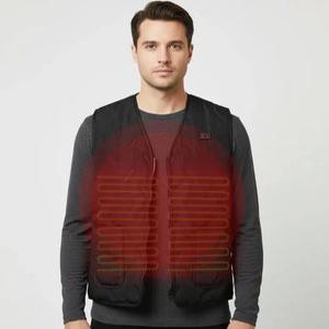 맥스 스마트 3단 온도조절 온열 기모 열선 안감 발열 패드 조끼 보온 방한 V넥 베스트