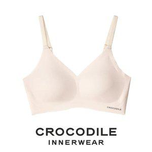 [크로커다일] 감탄브라 소프트핏 쉘론 후크형 브라 라이트베이지 CDWBR5M14T