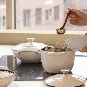 [11번가단독구성] 포네 온기 무쇠냄비 2종 세트 16cm 팟+20cm 웍