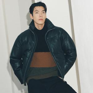 [파렌하이트] 블록 배색 케이블 모크넥 니트(FHUCX8111)