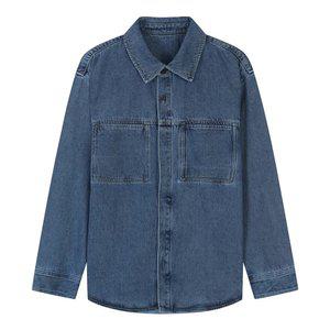 [지이크] 데님 빅 포켓 셔츠 블루 (PJBAH5012)