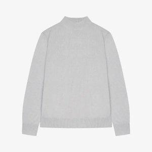 [지이크] 퓨어 캐시미어 모크넥 니트 라이트그레이 (PJUCI8007)