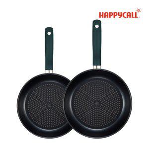 해피콜 에브리쿡 다이아몬드 IH 인덕션 후라이팬 2종세트 24팬+28팬(스투키그린)