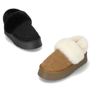 엘칸토 마쯔 여성 플랫폼 퍼 스트랩 뮬 4.5cm LCWC70M54V