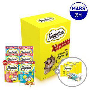 [11번가 단독] 템테이션 메가팩 5개 골라담기+쉬바캔+캣닢쿠션+템테이션12gx3개