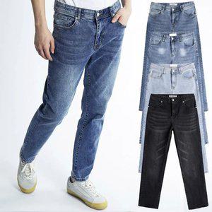 28-36 캄 인밴딩 슬림팬츠(청)