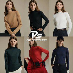 [팜스프링스] 여성 베이직 기모 터틀넥티셔츠 6종 택1
