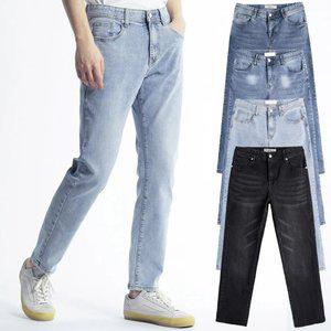 28-36 캄 인밴딩 슬림팬츠(연청)