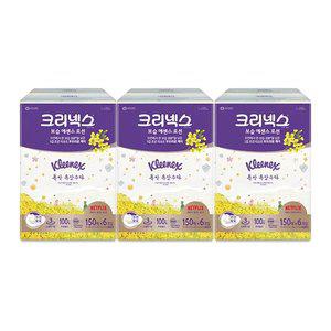 크리넥스x폭싹 속았수다 보습 에센스 로션 각티슈 150매, 6입, 3개