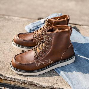 남자 반부츠 갈색 랜드로바워커 로우 워커화 발편한 커플 바이크