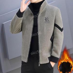 털 안감 배색 남성 모직 코트 방풍 방한 클래식 겨울 기모 점퍼 캐주얼