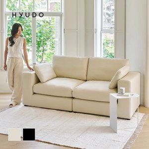 [12월 겨울맞이 특별가] 휴도 동백 2080 모듈형 3인용 가죽 소파 (쿠션포함)