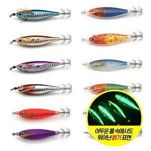 [갓포스]GP 에기 스퀴드지그 요즈리 울트라슷테 레이저 래틀 수평 에기 70mm 주꾸미 한