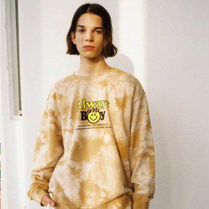 타이다이 그래픽 스？？셔츠 베이지 (MFIBH8718)