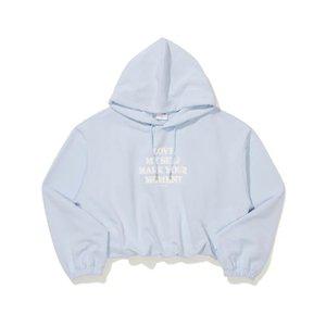 여성 윈터 크롭 후드 라이트 블루 (MHIBI8656)