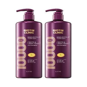 엘라스틴 비오틴클리닉 맥주효모 샴푸 1000ml, 2개