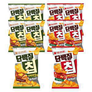 닥터유 단백질칩 칠리살사, 60g, 5개 + 버터구이오징어맛, 60g, 5개