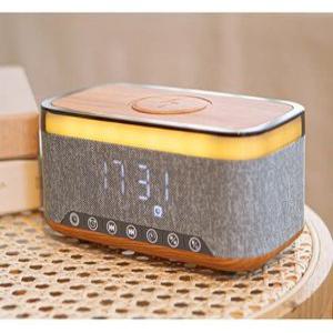 J2K 고속무선충전기 블루투스 스피커 알람시계 무드등