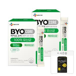 CJ바이오코어 건강한 생유산균 100억 30포, 2개+증정(닥터뉴트리 비타민D 맥스 2개월분