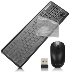 맥스틸 MO-WMK2000S 무선 키보드 마우스 세트 키스킨포함 저소음 리시버 PC 사무용 카
