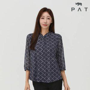 [PAT 여성] 요루쉬폰 셔링넥 티블라우스_1J62510