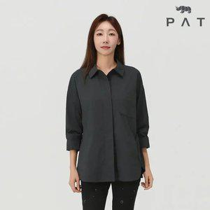 [PAT 여성] 화섬 중기장 밴드넥 셔츠_1J61535