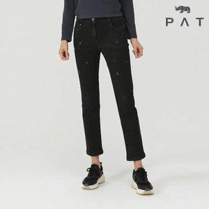 [PAT 여성] 자수 일자핏 데님 팬츠_1J62632