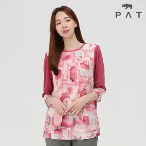 [PAT 여성] 7부 쉬폰 소매 티 블라우스_1H65302