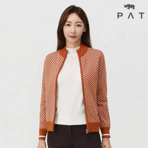 [PAT 여성] 기하학 밍크 자카드 가디건_1J83795