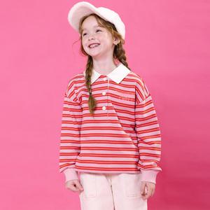 [아이러브제이] 오선샤인 스트라이프 카라 티 JWWTO55