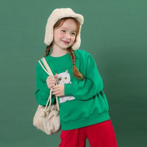 [아이러브제이] 캣리본 맨투맨 티 JWWTO29