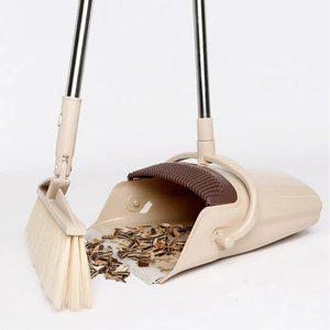 3중 브러쉬 빗자루 세트 쓰레 받기 받이 청소 롱 긴 개인 방 미용실 머리카락 제거 깔