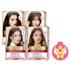로레알파리 엑셀랑스 크림 염모제 4개 + 네티 빗