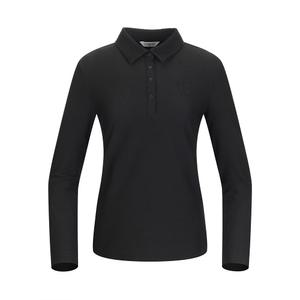 [톨비스트] (여성)라인 포인트 카라 티셔츠_GACW0-WKL320_BK1