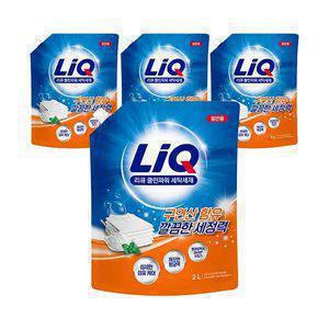 리큐 클린파워 액체세제 일반용 2L, 4개