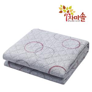 자미솔 전기요 브라운 써클 싱글 180X110cm EMF인증 전자파 차단 물빨래가능 캠핑용