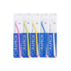 5개 Curaden 큐라덴 큐라프록스 어금니 칫솔 CS1006 반려동물 겸용 (색상 랜덤 발송)