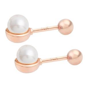 14K 골드핀 하프 진주 심플 여자 데일리 피어싱 본품 하나더
