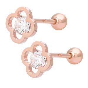 14K 골드핀 제니아 큐빅 심플 여자 데일리 피어싱 본품 하나더