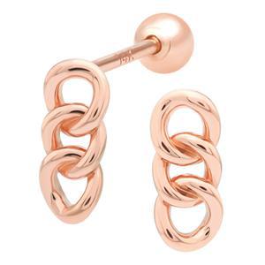 14K 골드핀 체인 체인 큐빅 심플 여자 데일리 피어싱 본품 하나더