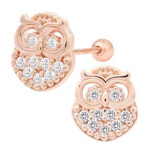 14K 골드핀 심플 데일리 부엉이 베이직 피어싱 본품 하나더