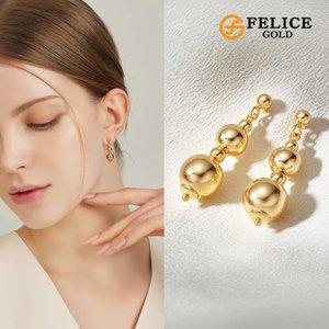 [이태리수입] 18K 골드볼 귀걸이