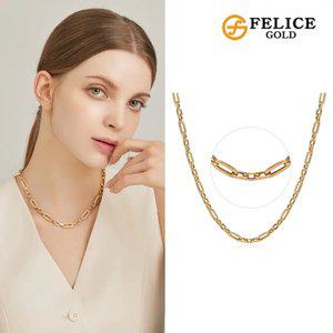 [이태리수입] 18K 리파인드 목걸이