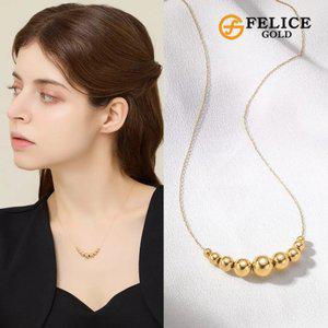 [이태리수입] 18K 골드볼 목걸이