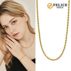 [이태리수입] 18K 이태리 로프 목걸이