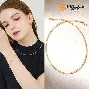 [이태리수입] 18K 스네이크 메쉬 목걸이