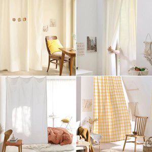 대형 현관 가리개커튼 가림막 중문 바란스 주방 창문 소형 바람막이 패브릭포스터