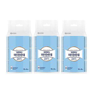 크리넥스 마이비데 클린케어 미니(휴대용), 10매, 6입, 3개(180매)