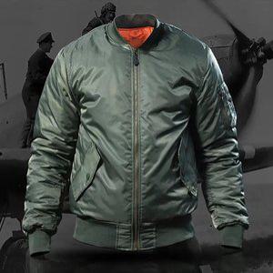 남성 에어포스 스타일 항공 점퍼 방한 방풍 보온 안감누빔 패딩 자켓 블루종 (3컬러)